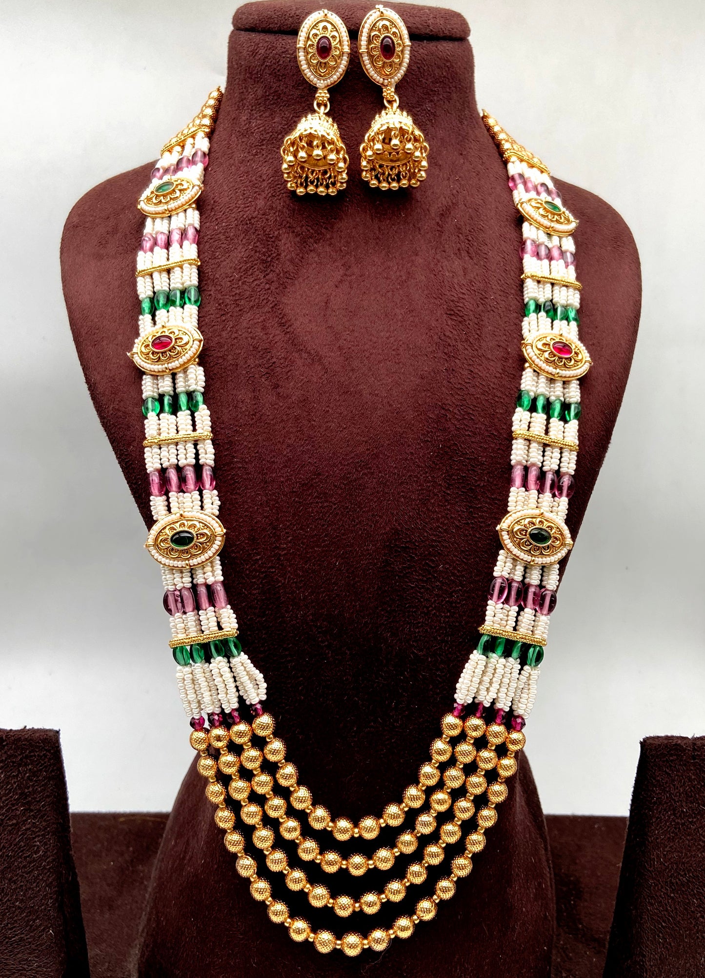 Stunning Traditional Long Necklace Set