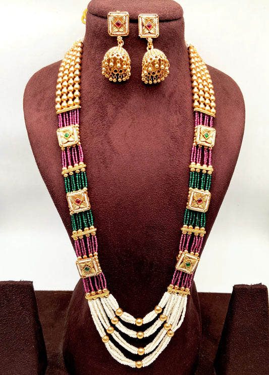 Elegant Traditional Long Jewelry Set